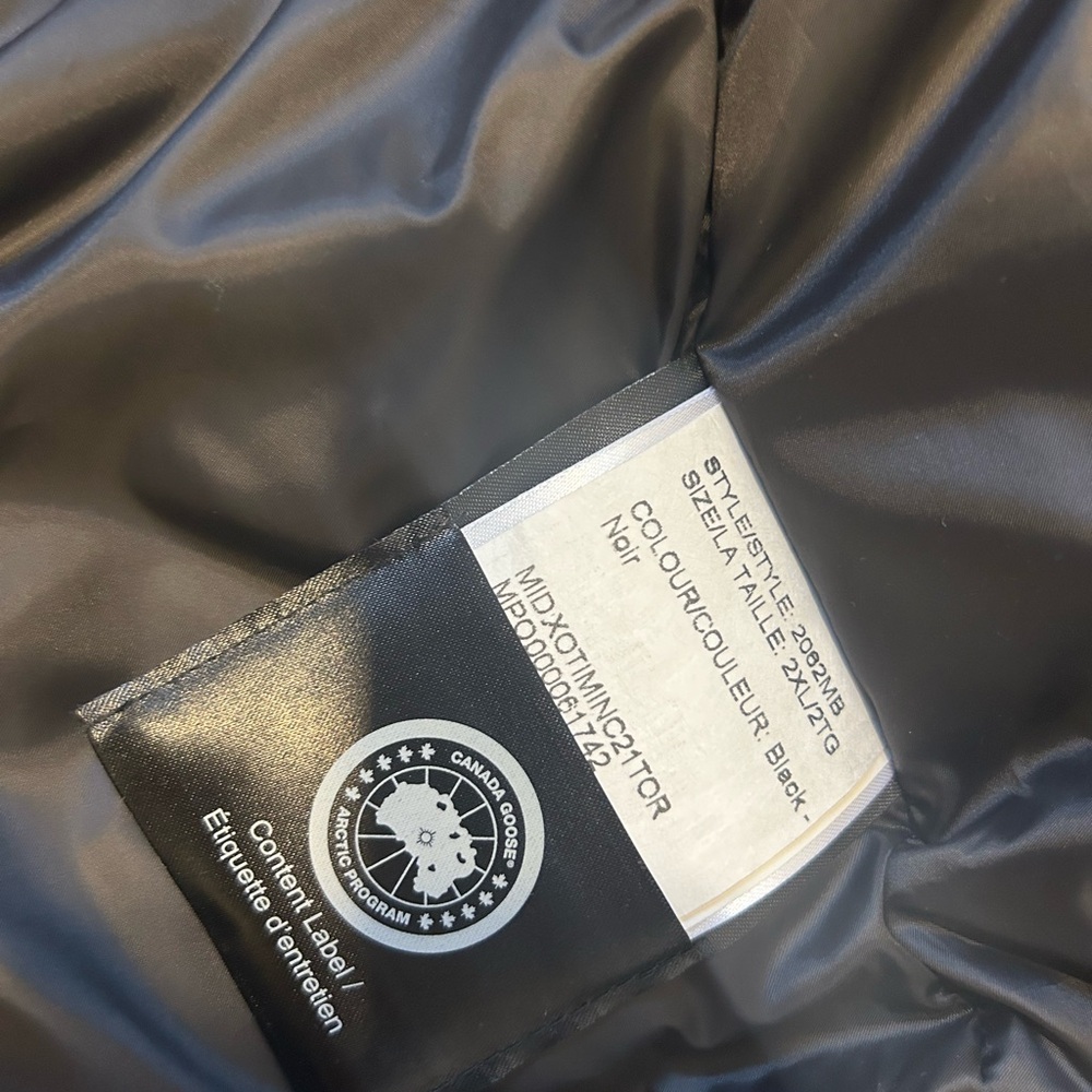 Canada Goose Brand New Men’s parka black 2XL - Picture 6 of 8